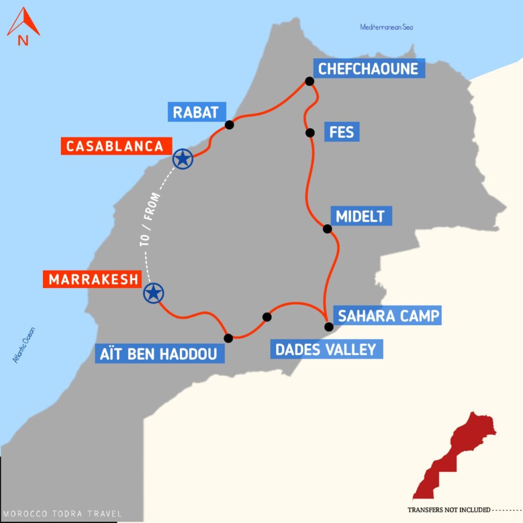 morocco tour itenary