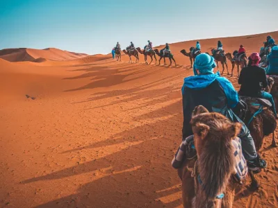 camel riding deseert